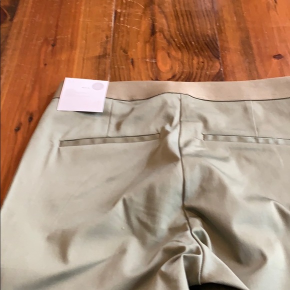 H&M straight leg Olive Green pull on pants - Picture 5 of 8